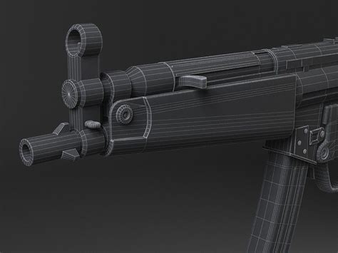 MP5A5 submachine gun 3D Model $39 - .3ds .c4d .fbx .lwo .max .obj - Free3D