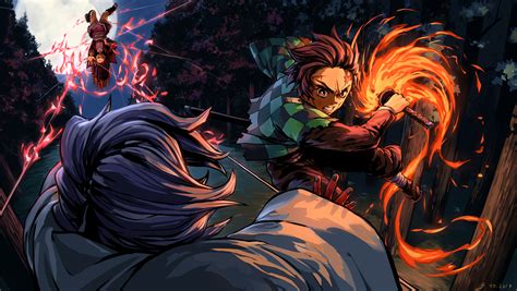 Tanjiro vs rui kimetsu no yaiba by Fliplb on DeviantArt