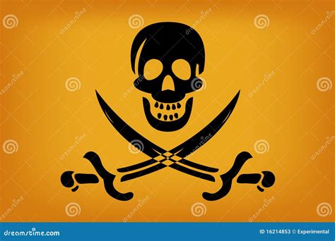 Pirate Flag Cartoon Vector | CartoonDealer.com #16214853