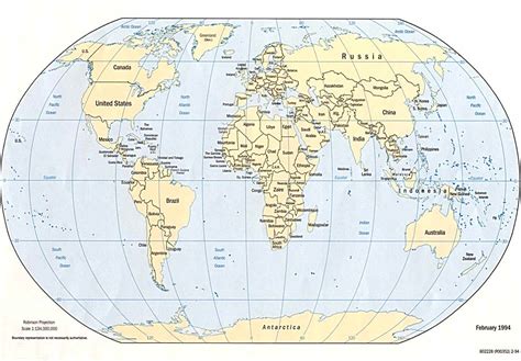 Map Of The World With Countries