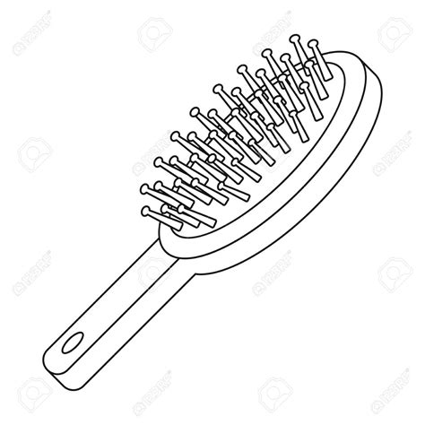 Comb Hair Brush Coloring Page Coloring Pages