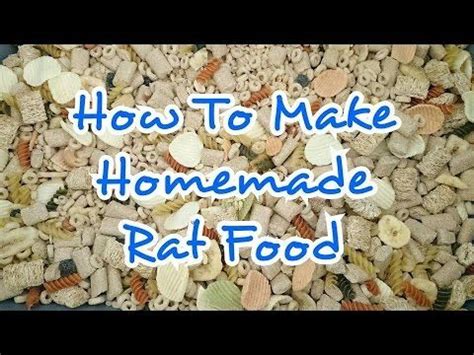 How to Make Homemade Rat Food | Rattiepedia: Episode 13 | Rat food, Homemade rat food, Pet rats