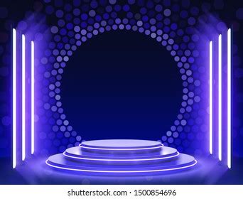 Stage Podium Lighting Stage Podium Scene Stock Vector (Royalty Free) 1500854696 | Shutterstock