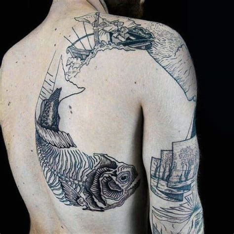 80 Woodcut Tattoo Designs for Men [2023 Inspiration Guide]