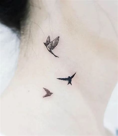 Realistic Flying Bird Tattoo