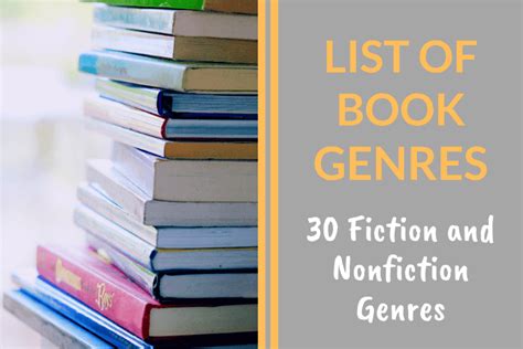 List of book genres 30 fiction and nonfiction genres you should know ...