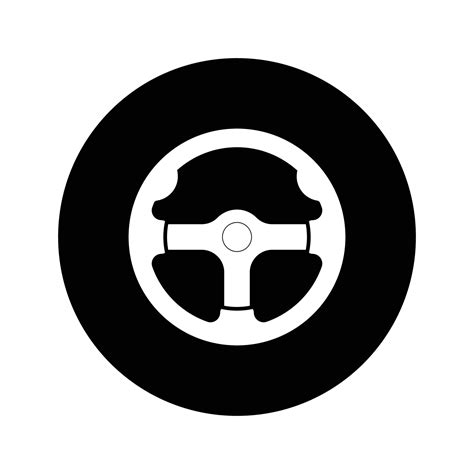 steering wheel logo 16128744 Vector Art at Vecteezy