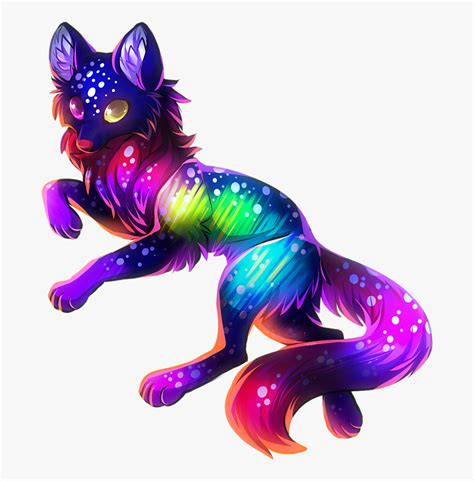 Transparent Baby Wolf Png Rainbow Wolf Anime Free Transparent Clipart Clipartkey | sexiezpix Web ...