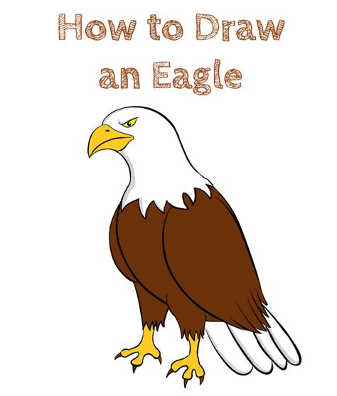 How To Draw An Eagle Clipart Made From Solid Shapes Alphabet Drawing ...