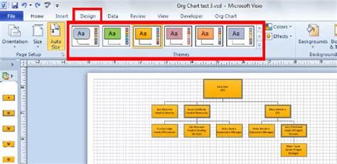 Visio Organization Chart Template