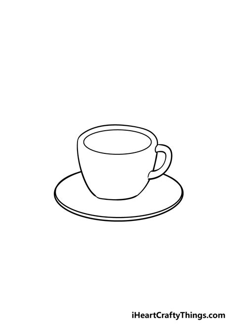 Coffee Cup Drawing - How To Draw A Coffee Cup Step By Step