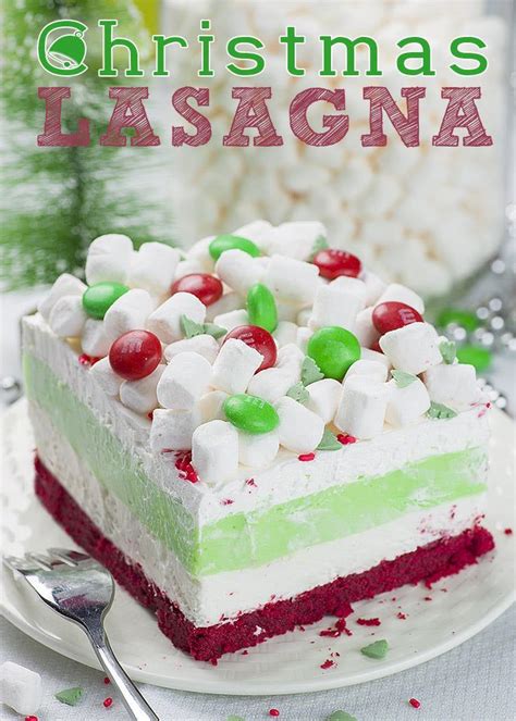 Christmas Lasagna - OMG Chocolate Desserts