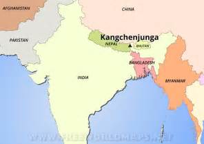 Kanchenjunga Mountain Map