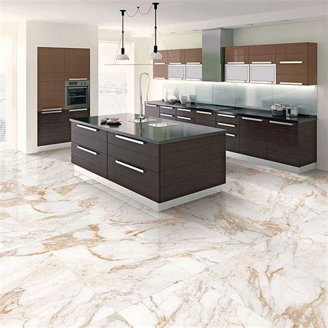 Nesta Carrara Marble Effect Floor Tiles - 600 x 1200mm