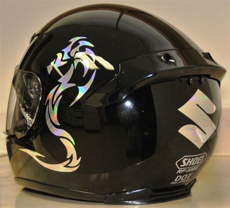 CUSTOM MOTORCYCLE HELMET DECALS and MOTORCYCLE HELMET STICKERS