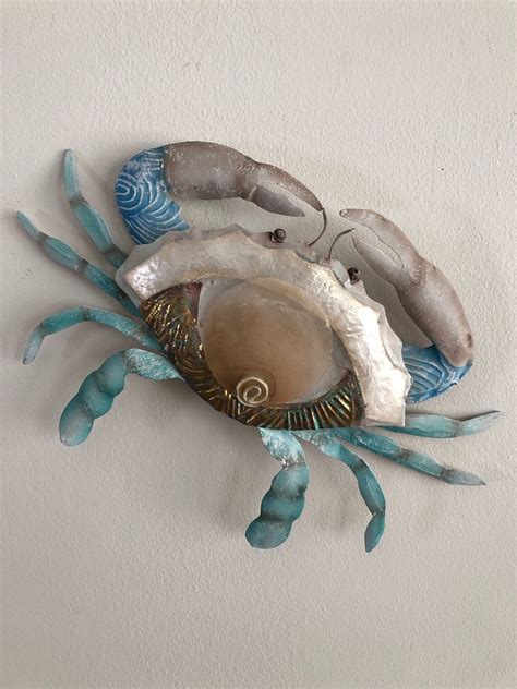 Blue Crab Metal Wall Art - Etsy