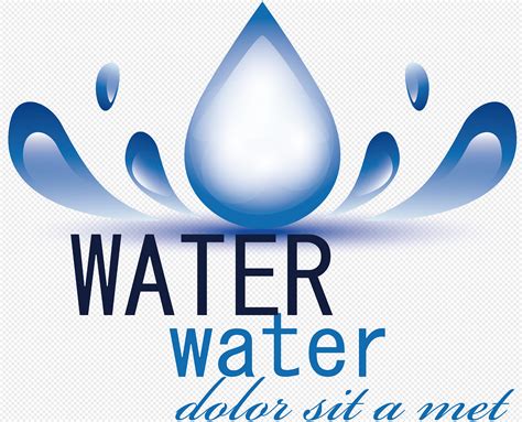 Design elements of hand drawn water drop logo png image_picture free ...