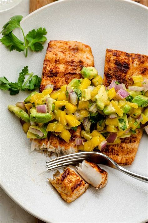 Grilled Mahi Mahi with Avocado Salsa | Recipe | Grilled mahi mahi, Avocado salsa, Whole food recipes