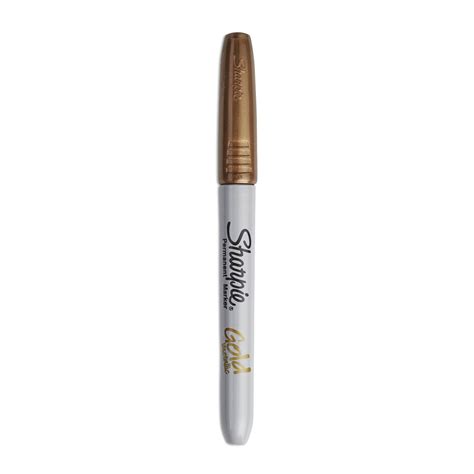 Metallic Fine Point Permanent Markers, Fine Bullet Tip, Gold, Dozen - JCL Solutions / Spencer ...