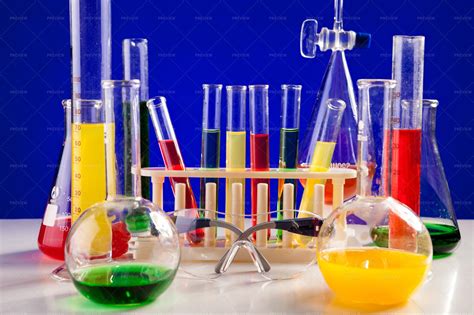 Colorful Chemistry Lab Set - Stock Photos | Motion Array