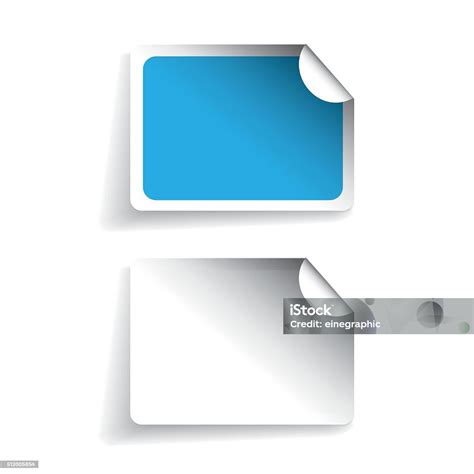 Blank Labels Or Stickers Vector Stock Illustration - Download Image Now ...