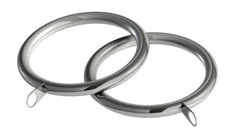 Curtain ring D28mm 8 pack silver | JYSK