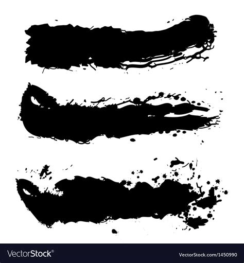 Black paint splash Royalty Free Vector Image - VectorStock