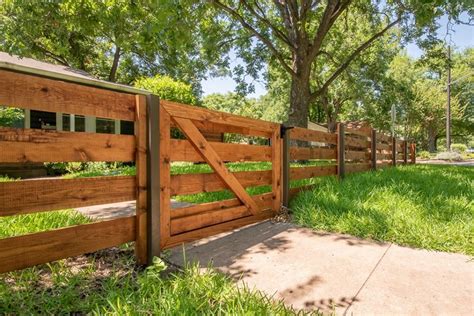 Country Wooden Fence | House fence design, Fence design, Rustic fence