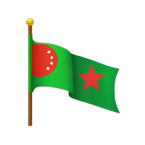 PTI party flag half red and half green with Moon and a star like ...