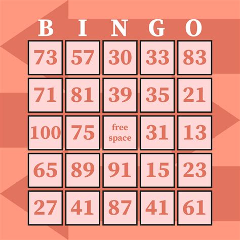 Printable Bingo Ball Numbers