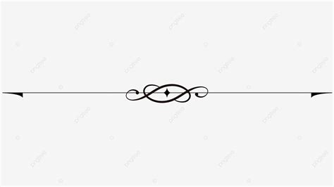 Decorative Dividers Vector Art PNG, Black Decorative Line Divider Curve, Decorative Thread ...