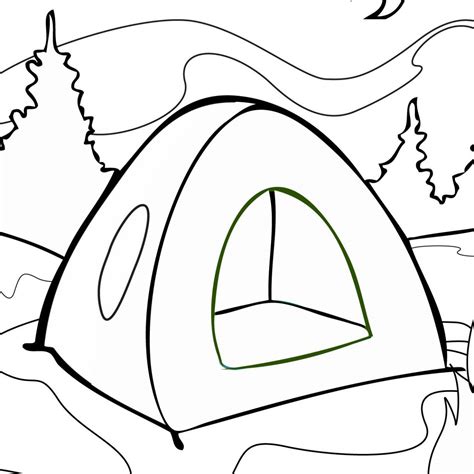 Tent Drawing | Free download on ClipArtMag