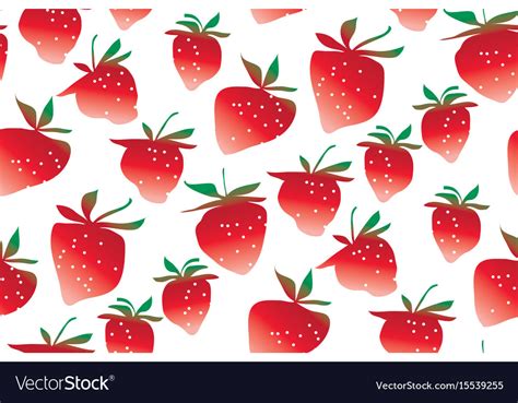 Strawberries seamless pattern Royalty Free Vector Image