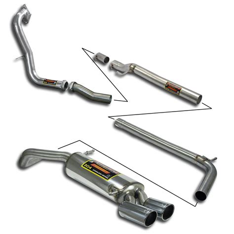 Performance sport exhaust for VW POLO 6R GTI, VW POLO 6R GTI 1.4 TSI 3d./5d. (180 Hp) 2010 ...