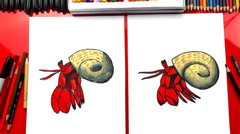 How To Draw A Hermit Crab - Art For Kids Hub