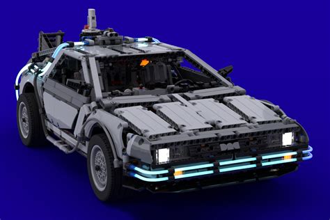 LEGO DeLorean is a stunning replica of the classic with glowing lights ...