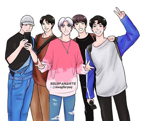 SB19 Ken Sejun Josh Justin Stell OT5 Fanart | Boy groups, Pop p, Fan art