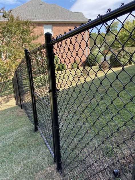 Black chain link Fence : r/fence