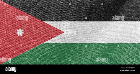 Jordan flag fabric cotton material wide flag wallpaper Stock Photo - Alamy