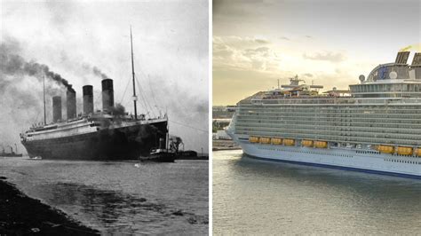 Verkleidung Transfusion Zerstörung titanic vs modern cruise ship Sie sind Neuseeland Barsch