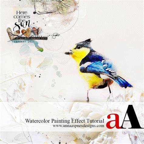 Watercolor Painting Effect Tutorial - Anna Aspnes Designs