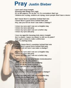 Justin Bieber Song Lyrics - Free Printable Online Blog