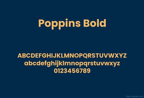 Poppins Bold Font Free Download [ttf - otf] | Wisabo Fonts