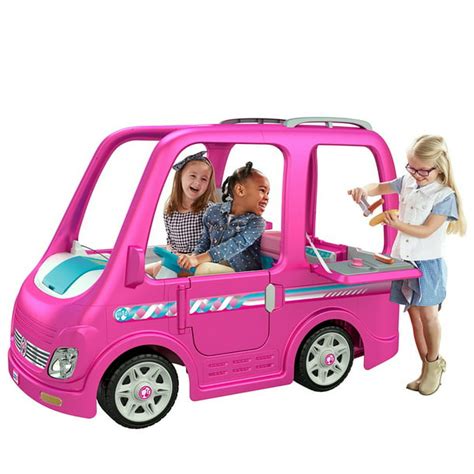 Power Wheels Barbie Dream Camper, Battery Powered Ride On Vehicle ...