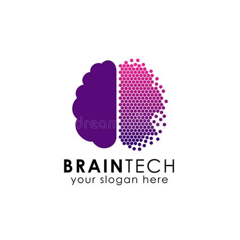 Human Brain Logo. Neural Network, Memory Atlas, Minimal Design Vector Logo Stock Vector ...