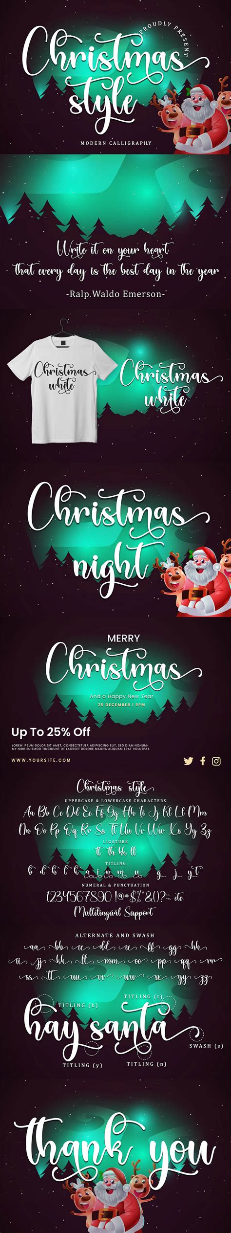 Christmas Style Calligraphy Font - Free Download