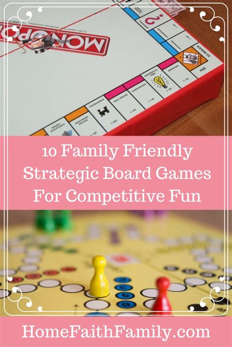 10 Family Friendly Strategic Board Games for Competitive Fun