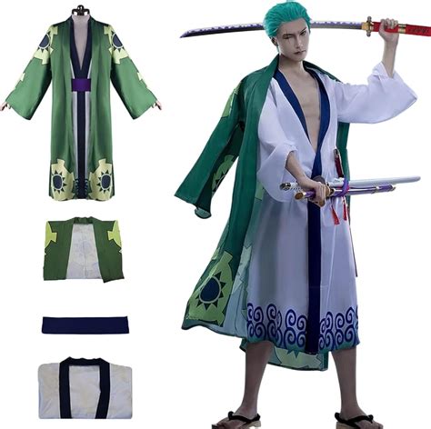 Roronoa Zoro Cosplay Costume (Zoro Wano Outfit) Hot New, 51% OFF