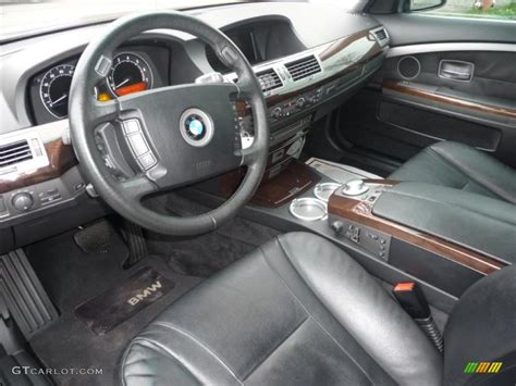 Black/Black Interior 2005 BMW 7 Series 745i Sedan Photo #48171716 | GTCarLot.com