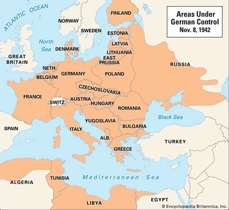 Nazi Germany Peak Map